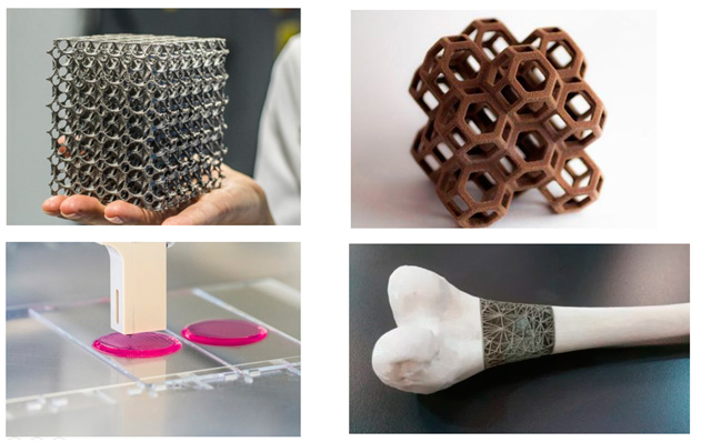 Distintos Objetos elaborados con impresión 3D